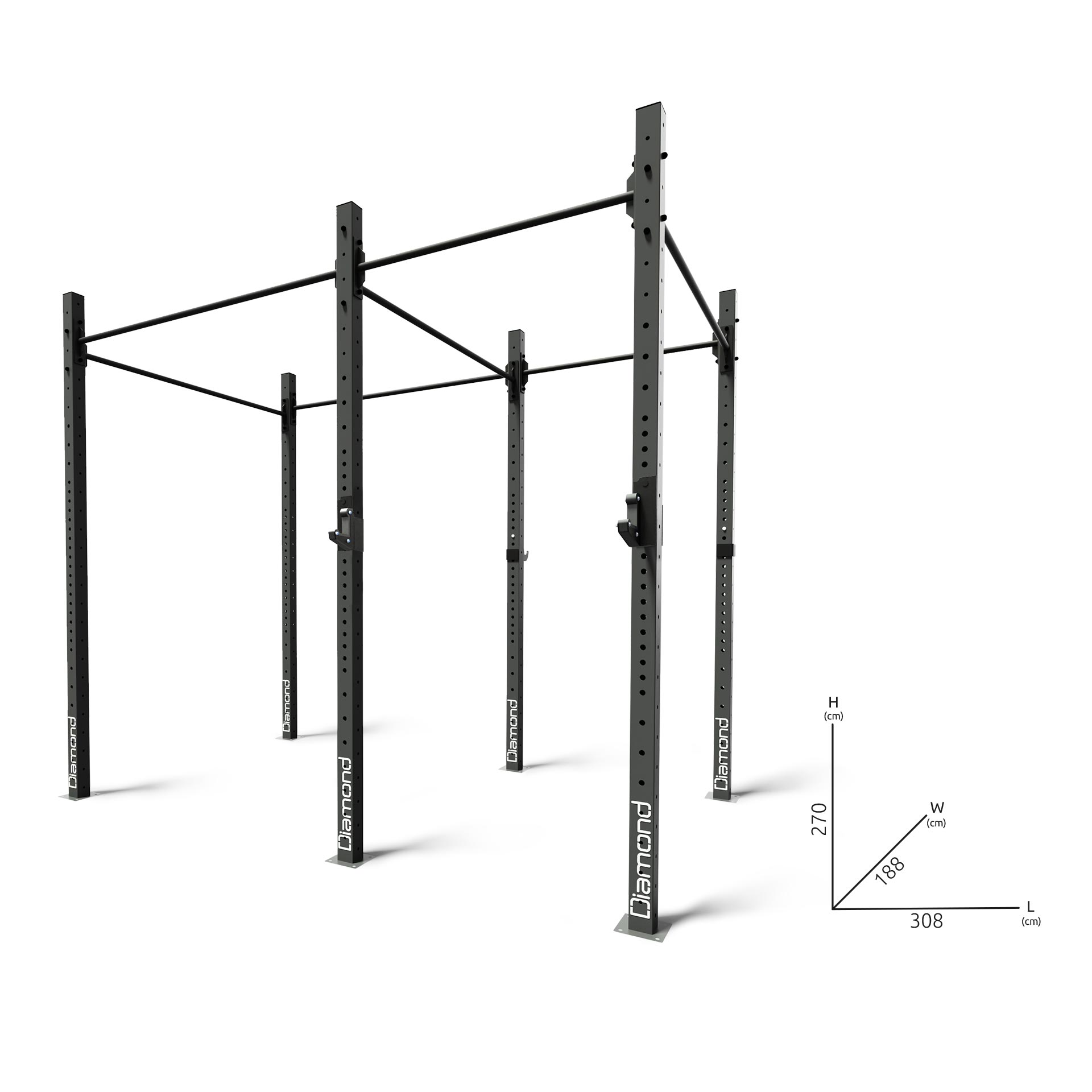 2 Moduli Naked Free Standing - Diamond