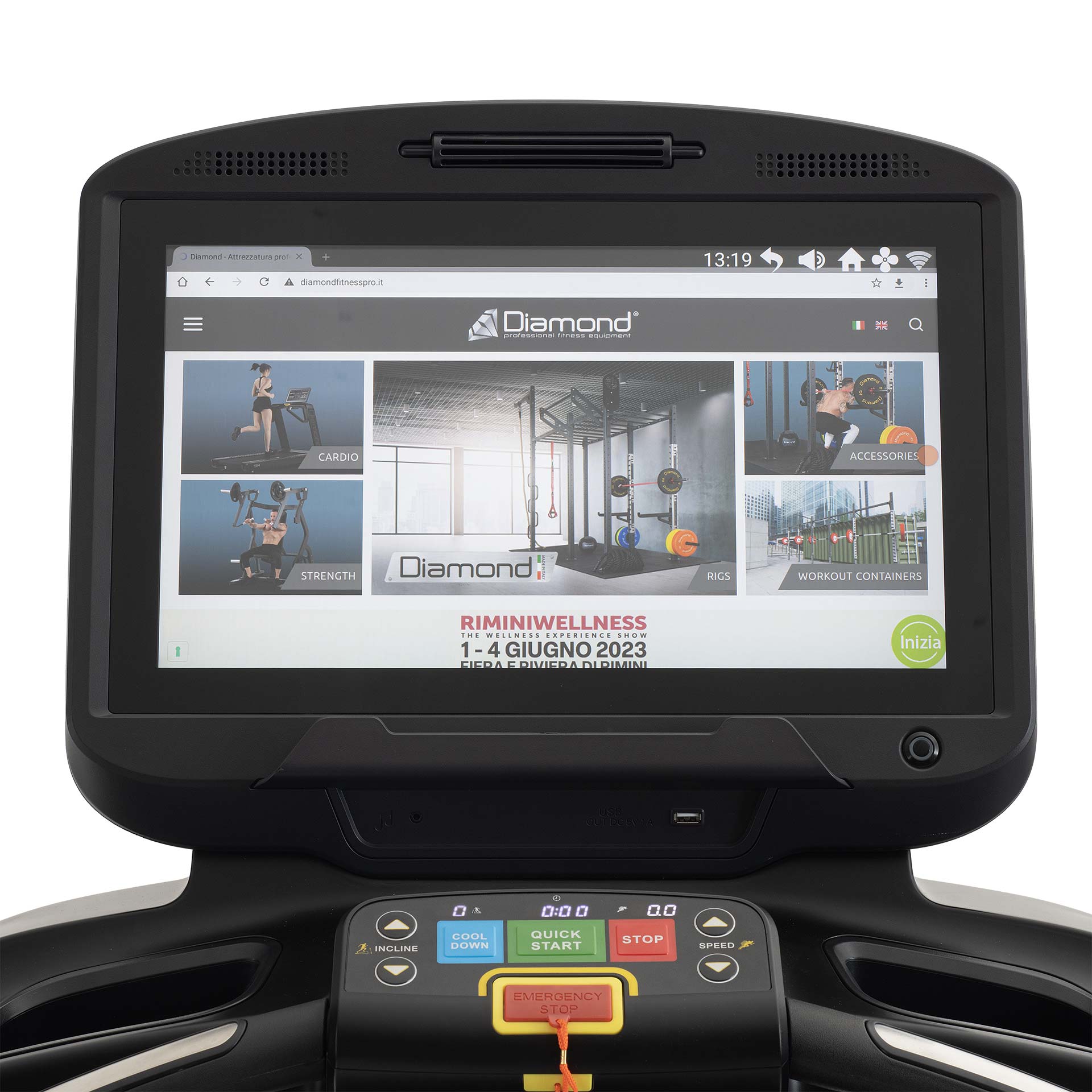 T95 Diamond Tapis Roulant con inclinazione 21%